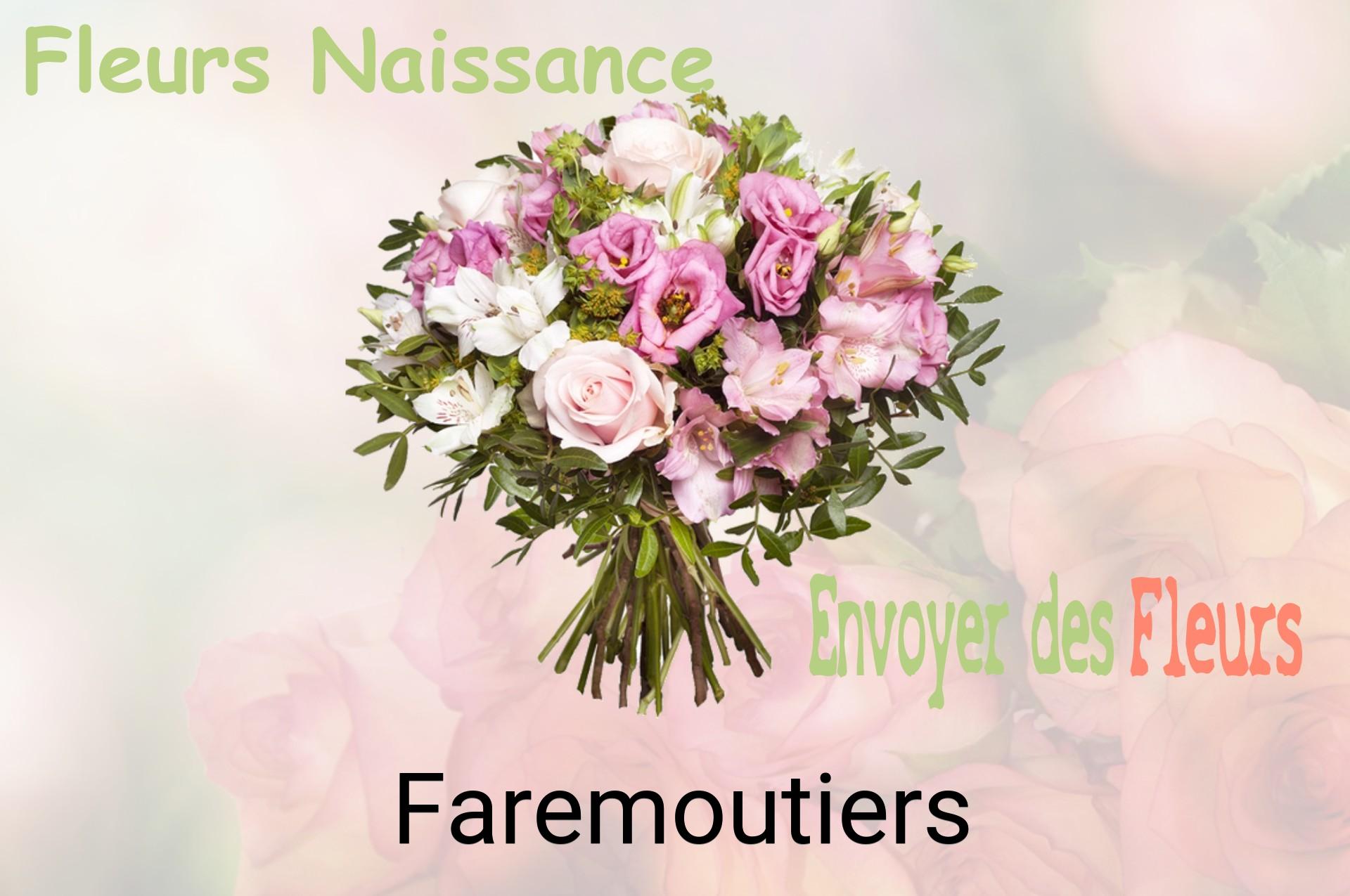 Bouquet de fleurs de naissance livré à Faremoutiers